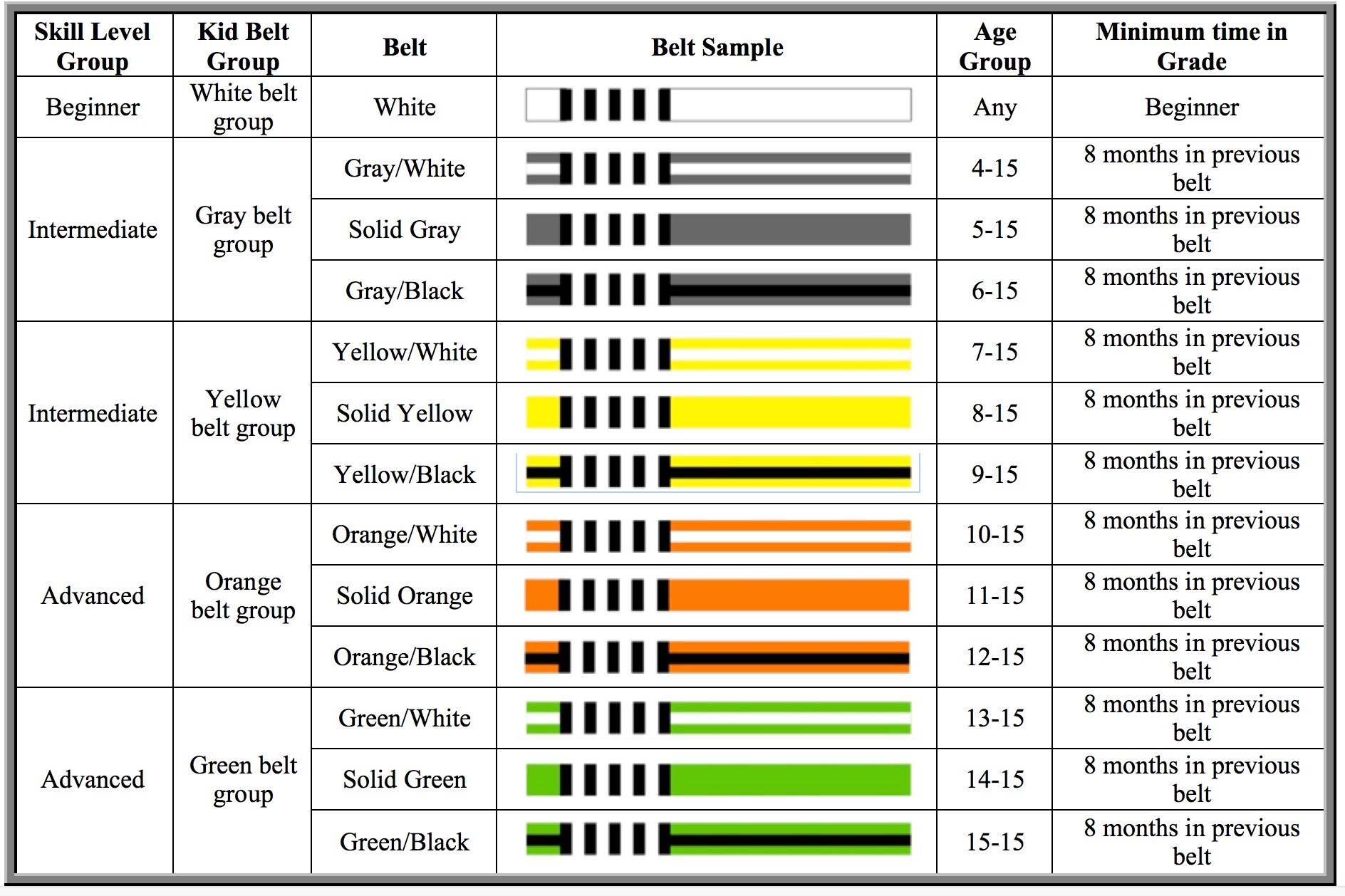 SJJIF Belt System